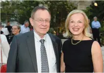  ??  ?? RAMBAM HEALTH Care Campus director Prof. Rafi Beyar (left) and Brigham and Women’s Hospital president Dr. Elizabeth Nabel.