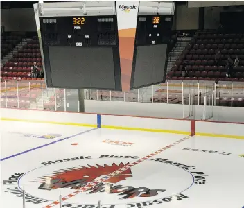  ?? MATTHEW GOURLIE ?? Moose Jaw will seek a third-party manager for Mosaic Place, home of the Moose Jaw Warriors.