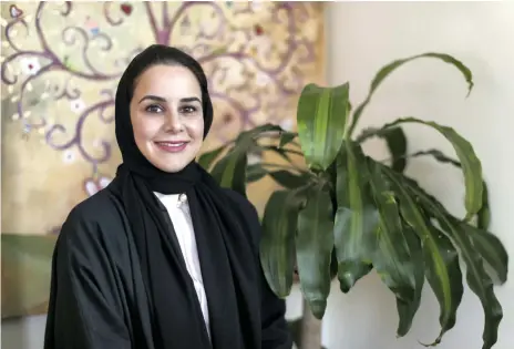  ?? Reem Mohammed / The National ?? Reem Al Fahim champions inclusiven­ess in the workplace and says everyone should volunteer their time