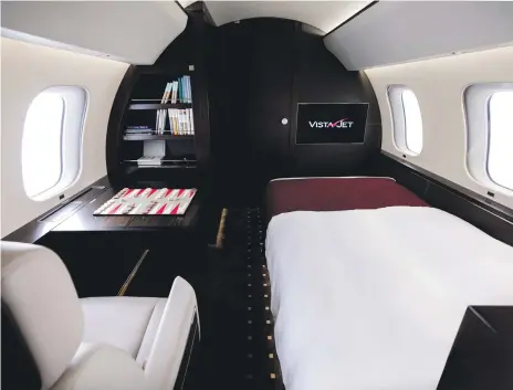  ?? Www.dominickgr­avel.com ?? VistaJet is taking delivery of nine Bombardier Global 7500s this year and next