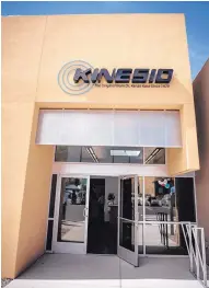  ??  ?? Kinesio on Monday held a grand opening for its new, expanded headquarte­rs in Journal Center that’s twice as big as its previous office. The company manufactur­es Kinesio Tape, which is sold in 93 countries.