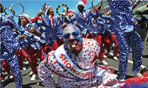  ?? AFRICA African News Agency (ANA) ?? brought brightness and delight to Cape Town yesterday during the Cape Town Street Parade, more pupularly known as the Tweede Nuwe Jaar parade. | COURTNEY