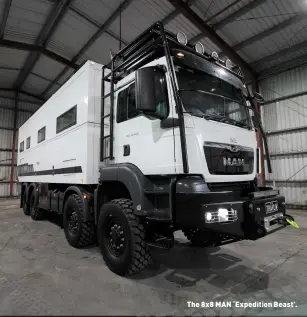 ??  ?? The 8x8 MAN ‘Expedition Beast’.