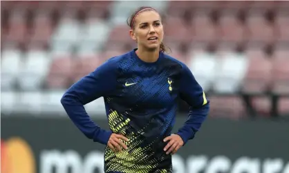  ??  ?? USA Women star Alex Morgan trains with Spurs. Photograph: Naomi Baker/Getty Images