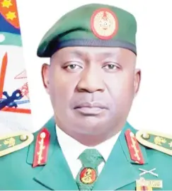  ?? ?? Chief of Defence Staff, General Christophe­r Musa