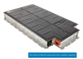  ??  ?? The future of electric propulsion lies in battery capacity.