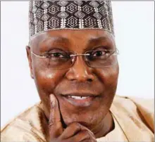  ??  ?? Atiku