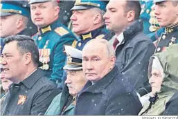  ?? MIKHAEL KLINENTYEV ?? Vladimir Putin, en el desfile del Día de la Victoria.