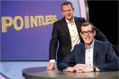  ?? Pictures: BBC; GETTY ?? GAME FACE: Pointless presenters Alexander Armstrong and Richard Osman and, inset, a Sudoku puzzle