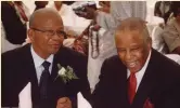  ??  ?? VIPS: Pictured with Mogae at daughter’s wedding