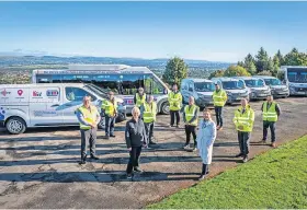  ?? ?? New fleet
Nearly one third of Renfrewshi­re Council’s vehicles are now electric