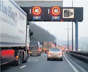  ??  ?? Variable speed cameras on the M4 have caught more than 35,000 motorists in a year