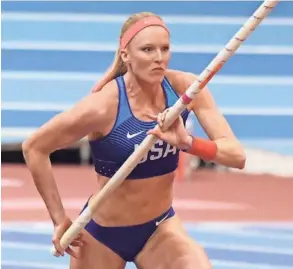  ??  ?? American Sandi Morris won the silver medal in pole vault at the 2016 Summer Olympics in Brazil.