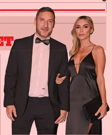  ?? LAPRESSE ?? Insieme da poco
Francesco Totti, 46 anni, con Noemi Bocchi, sua nuova compagna dopo la fine del matrimonio con Ilary Blasi