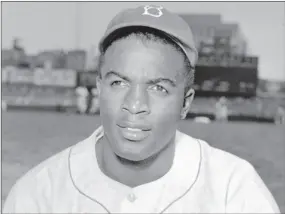  ?? AP PHOTO ?? This is an April 18, 1948, portrait of Brooklyn Dodgers baseball player Jackie Robinson. It’s Jackie Robinson Day across the big leagues on Friday, as baseball honors the man who broke the sport’s color barrier in 1947.