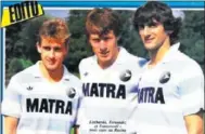  ??  ?? EN LOS 80. Littbarski, Luis Fernández y Francescol­i.