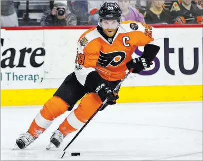  ?? Chris Szagola ?? The Associated Press File Claude Giroux, who needed most of the season to fully recover from sports hernia surgery, said, “I thought it’d be quicker.”
