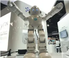  ?? Reuters ?? A Chinese robot powered by Amazon’s Alexa. About 57 per cent of companies in the region plan to invest more in innovation