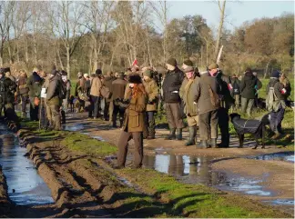  ?? ?? Managing so many people — including enthusiast­ic spectators — at a field trial can be a challenge