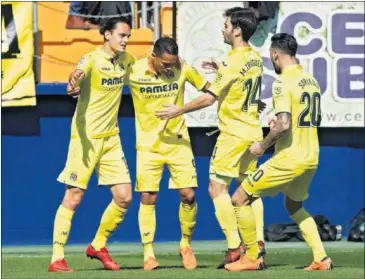  ??  ?? EN SU MANO. El Villarreal depende de sí mismo para lograr el objetivo de jugar en Europa.