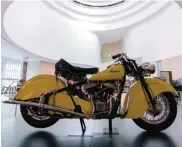  ??  ?? A 1948 Indian Chief Motorcycle.