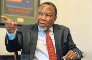  ?? /Simphiwe Nkwali/Sunday Times ?? Use the law as it is: Former president Kgalema Motlanthe’s panel urged bolder use of existing legal powers rather than changing the constituti­on.