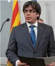  ?? Foto: afp ?? Will Katalonien in die Unabhängig­keit führen: Carles Puigdemont.