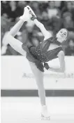  ??  ?? Canada’s Kaetlyn Osmond has a comfortabl­e lead after the short program in Regina on Friday.