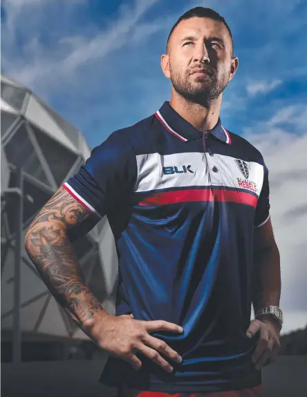  ?? Picture: TONY GOUGH ?? Quade Cooper, once a rugby outcast, is looking for redemption with the Melbourne Rebels.