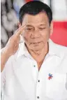  ?? FOTO: DPA ?? Nimmt das Gesetz selbst in die Hand: Rodrigo Duterte.