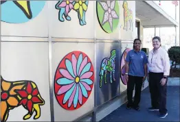  ?? Christina Cox/ TheSignal ?? From left to right, Don Barre, public informatio­n officer for the Los Angeles Department of Animal Care and Control, and Karen Stepp, manager of the Castaic Animal Care Center, at the Castaic Animal Care Center on Tuesday.