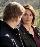  ??  ?? Goose-faced: Sarah Parish in Bancroft