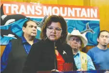  ?? JENNIFER GAUTHIER/REUTERS ?? Tsleil-waututh Nation Chief Leah George-wilson says she will now consult with her community before deciding what their next move will be in trying to stop the constructi­on of the pipeline..