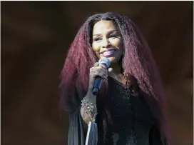  ?? ?? Chaka Khan performs during rehearsals for the annual Fourth of July Boston Pops Fireworks Spectacula­r in Boston on July 3.