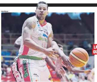  ?? Archivo ?? LA PIEZAQUE FALTABAEl centro Rafael Hettsheime­ir aspira a ser el jugador que ayude a losSantero­s de Aguada a llegar a otro nivel durante los playoffs del Baloncesto Superior Nacional.