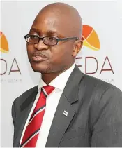  ??  ?? CEDA’s CEO, Thabo Thamane