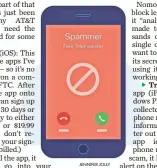  ?? JENNIFER JOLLY FOR USA TODAY ?? What a blocked caller looks like on Truecaller.
