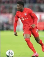  ?? The Associated Press ?? Bayern’s Alphonso Davies controls the ball against RB Leipzig in Munich, Germany, on Feb. 9.