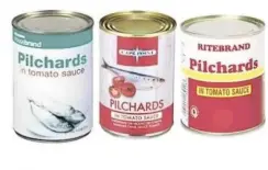  ?? Supplied ?? SOME of the canned-fish brands that were recalled by the National Regulator for Compulsory Specificat­ions. |