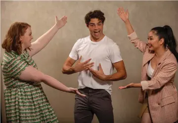  ??  ?? Noah Centineo (centre) with his co-stars Shannon Purser (left) and Lana Condor in Netflix’s romantic comedies, ‘Sierra Burgess Is a Loser’ and ‘To All the Boys I’ve Loved Before’.