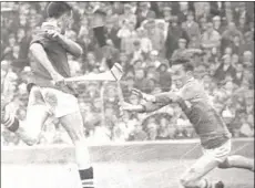  ??  ?? Seanie Barry in action with Cork in 1966.