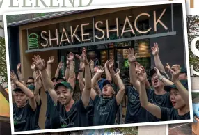  ?? Photo: IC ?? Shake Sha Shack kck in in Beijijing Beijing Employees Em lployees at at the day. celebrate opening