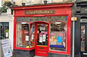  ?? ?? Fashion Fabrics in Green Street opened in December 1969