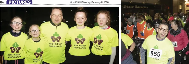  ??  ?? Sophie Cashman, Jenna Ryan, Ultan Ryan, Sarah Kate Ryan and Amber McCleane, taking part in the Wexford Credit Union 5k Night Run.
Some of the participan­ts taking part in the 5k Night Run.