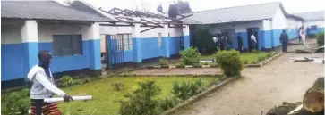  ??  ?? One of the Schools affected by torrential rains