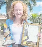  ?? (File pic) ?? Eswatini Junior Sports Woman of the year 2023, Hayley Hoy is positive ahead of the the Regional Annual Sports Awards.