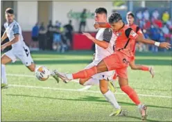  ??  ?? Jairo, en el momento de anotar el segundo gol.