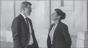  ?? ?? Jens Albinus and Sidse Babett Knudsen in “Borgen”