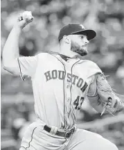  ??  ?? Lance McCullers Jr. proved masterful for the Astros, allowing no runs, no walks and four hits while striking out seven in six innings.