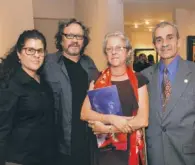  ??  ?? ANNEX
Burgos, Néstor Otero, Consuelo Gotay y Ramón Korff. Grandes amigos de García le acompañaro­n en la especial exposición.
